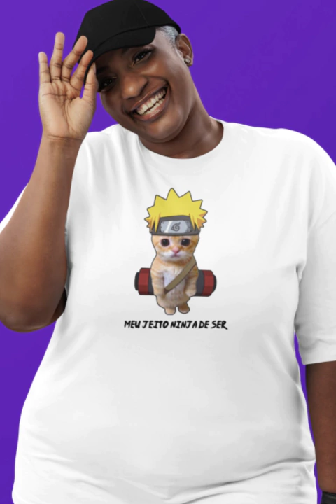 CAMISETA MIAU NARUTO PLUS-SIZE - comprar online