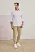 Camisa Masculina Slim Algodão com Elastano Branca - Camisaria Milani