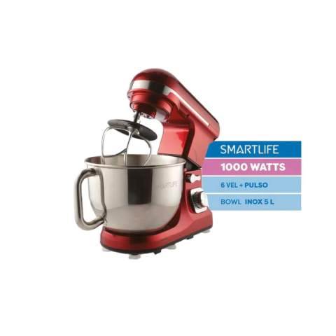 BATIDORA PLANETARIA 1000W SMARTLIFE 6 VEL (SL-SB0037R) - comprar online