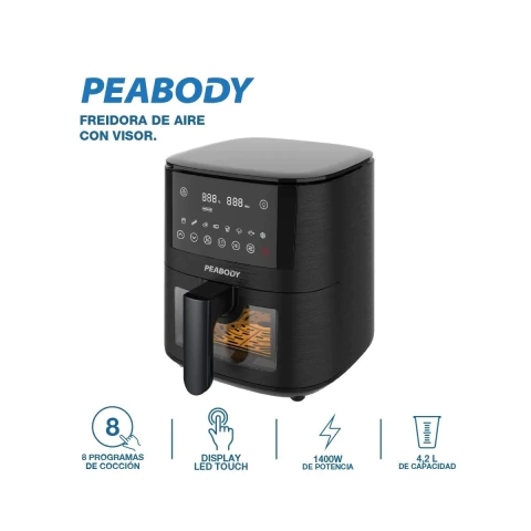 FREIDORA DE AIRE PEABODY DIGITAL 4.2LT (PE-AFD420N) - comprar online