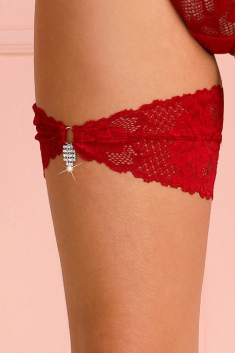 Liga de Perna com Renda e Aplique - Ruby - Acessórios
