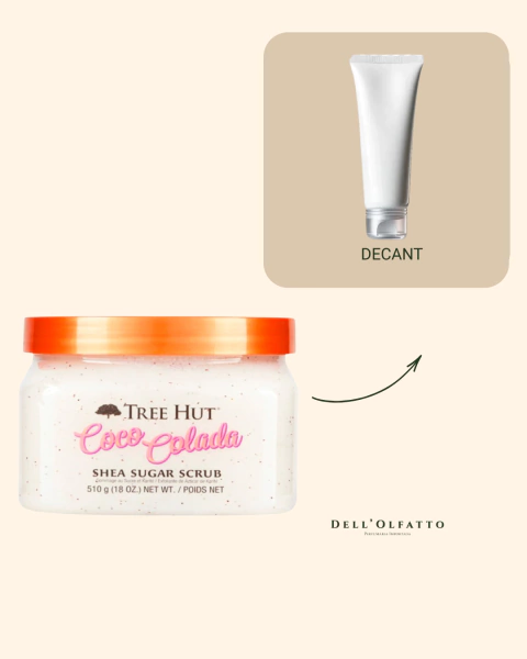 Decant - Tree Hut Coco Colada – Esfoliante Corporal com Açúcar e Manteiga de Karité (30g Fracionado)