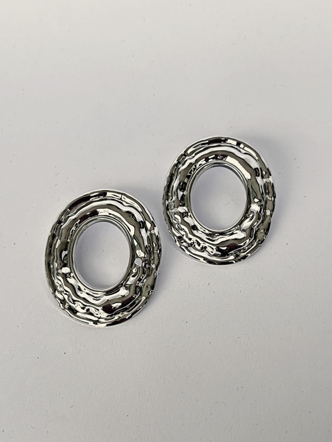 Brinco Oval com Textura - comprar online