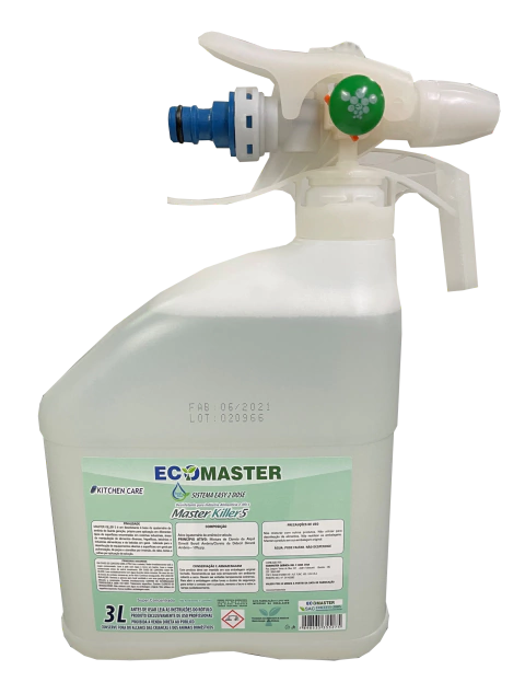 Desinfetante Master Killer 3L Easy 2 Dose