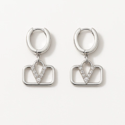 Argola V Inspiração Grife - comprar online