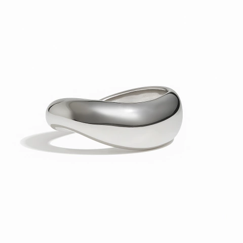 Bracelete Bold Orgânico Prata