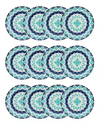 Set x6 Platos Playos 24cm Diseño Lola