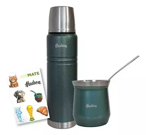 Termo Hudson Acero Inoxidable Pulido Doble Pared 1 Litro