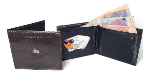 Billetera Porta Documentos Y Doble Compartimiento D Billetes