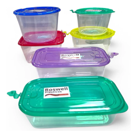 Set X6 Contenedores Hermeticos Apto Microondas Puerto 5