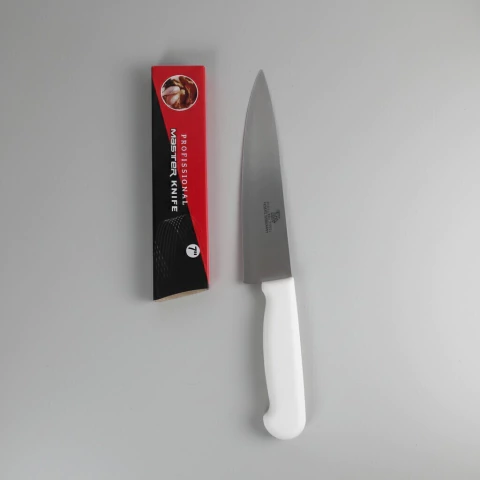 Cuchilla Reforzada Acero Inoxidable Mango Blanco 18cm (7 Pulgadas) Master Knife - comprar online