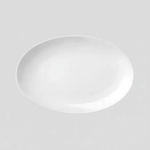 Fuente/Bandeja Ovalada Schmidt Porcelana Blanco 33cm - comprar online