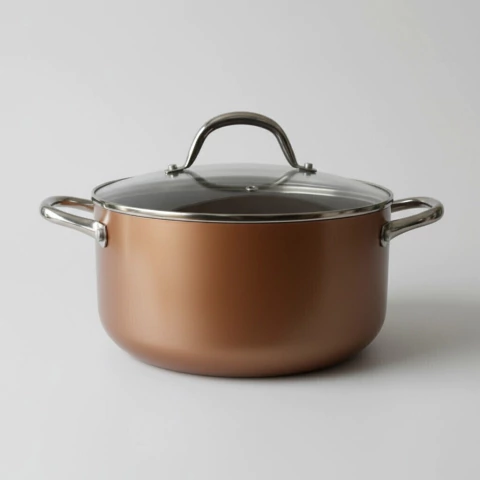 Cacerola Cobre 24x11cm Olla Antiadherente - comprar online