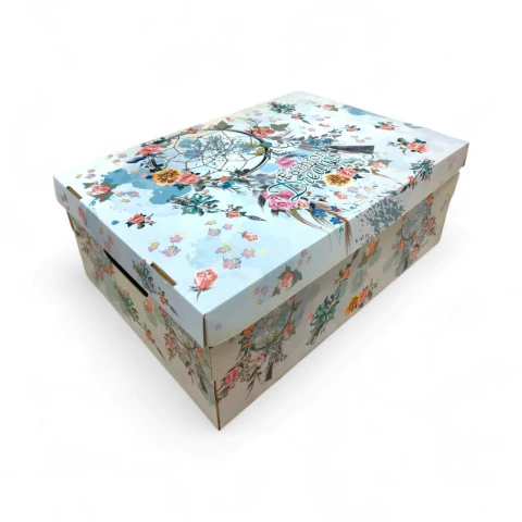 Caja de Cartón Multiuso Diseño Atrapasueños 48x33 - comprar online