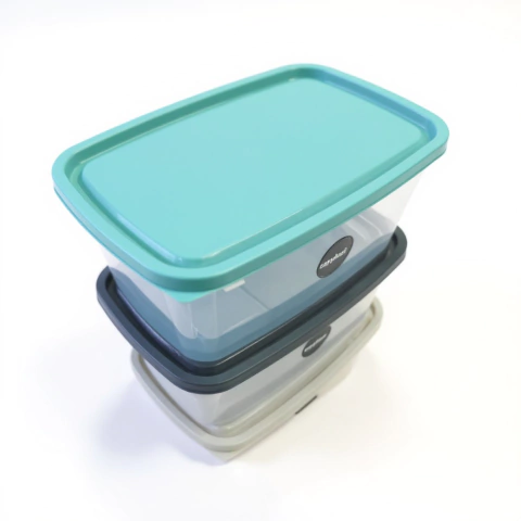 Contenedor Hermético Rectangular 4000cc Colores Pastel - comprar online