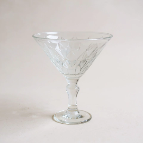 Set x6 Copas de Cóctel de Vidrio Labrado 250ml