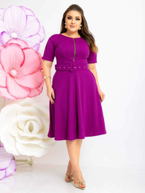 Vestido Zíper *SEM CINTO* - VÁRIAS CORES - comprar online