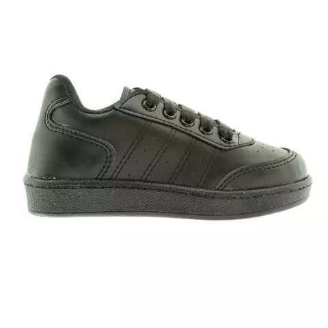 Zapatillas deportivas colegiales con cordones negras 23/26 - Opin - comprar online