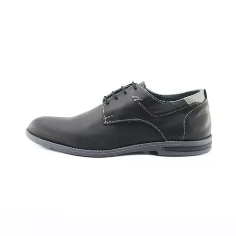 Zapatos acordonadaos de cuero negro y gris - Scarpino - comprar online