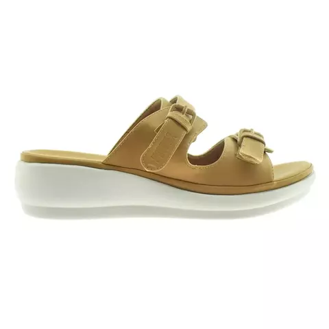 Chinela dama hebilla camel 36/41 - Massimo Chiesa - comprar online