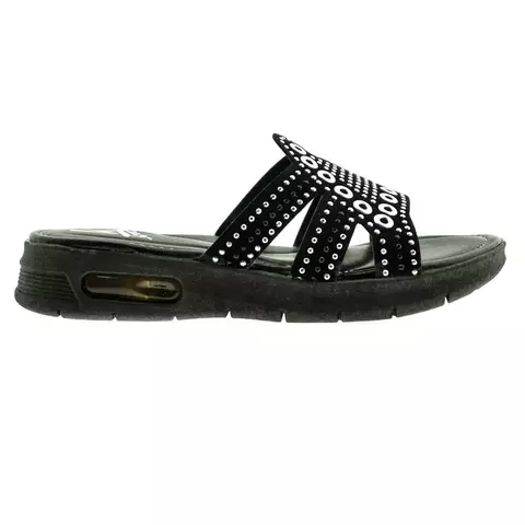 Chinela de dama con apliques negro 35/41 - Creka - comprar online