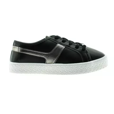 Zapatilla urbana acordonada negro/gris 36/40 - Moleca - comprar online