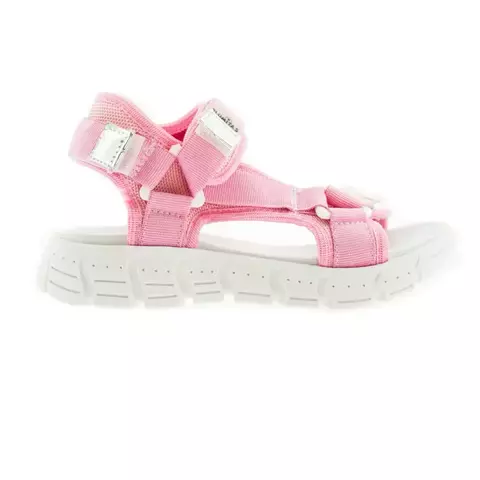 Sandalia de niña con hebilla y velcro rosa - Plumitas - comprar online