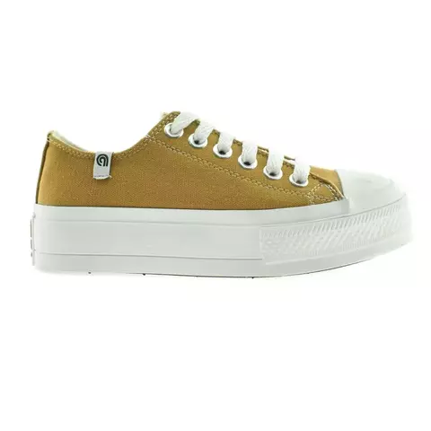 Zapatilla base alta acordonada mostaza 35/40 - Rave - comprar online