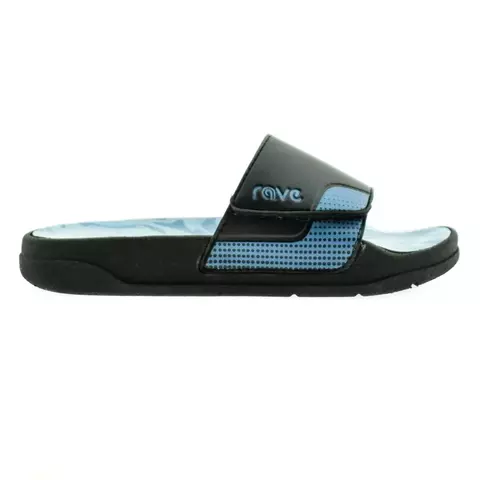 Chinela con velcro negro y celeste 35/45 - Rave - comprar online