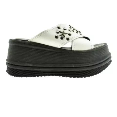 Sueco con aplique plateado blanco 35/40 - Savage - comprar online