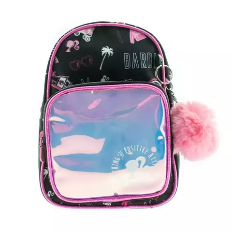 Mochila de nena negra con rosa Barbie - Chenson - comprar online