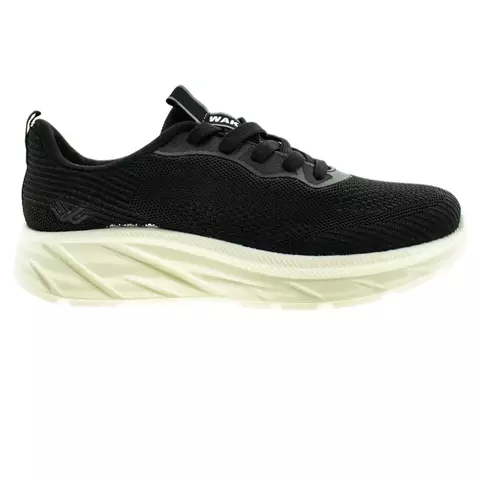 Zapatilla deportiva acordonada negro 40/45 - Wake - comprar online
