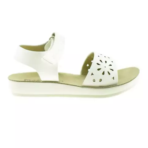 Sandalia calada blanca con velcro 24/30 - Marcel - comprar online
