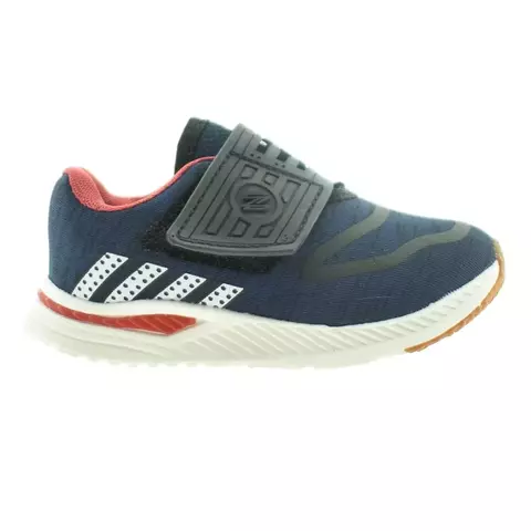 Deportiva con velcro marino rojo 21/27 - Zeuz - comprar online