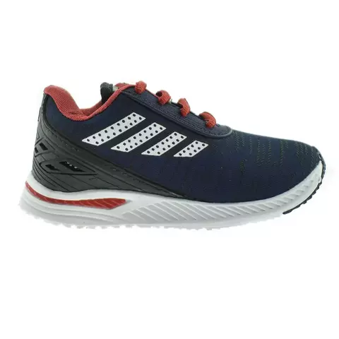 Zapatilla deportiva acordonada azul marino rojo 28/35 - Seta - comprar online