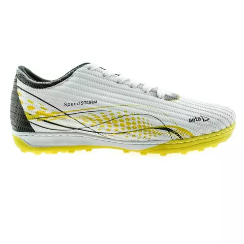 Botin futbol 5 blanco y amarillo 35/44 - Seta - comprar online