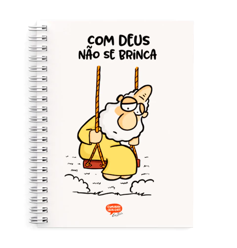 Caderno Pautado A5 -Com Deus Não se Brinca - Um Sábado Qualquer - comprar online