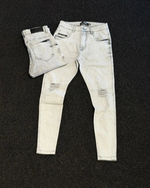 CALÇA JEANS DESTROYER ESTONADA CLARA - CALCOD003