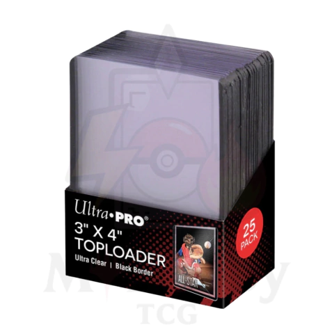 Toploader Ultra PRO 3" x 4" con borde de colores