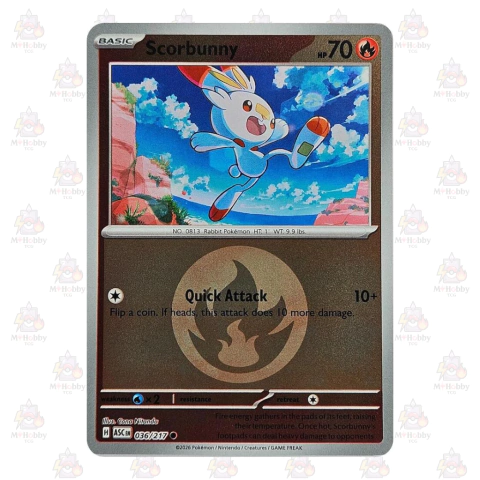 Scorbunny - 036/217 (Energy Symbol Pattern) - ME: Ascended Heroes (ASC)