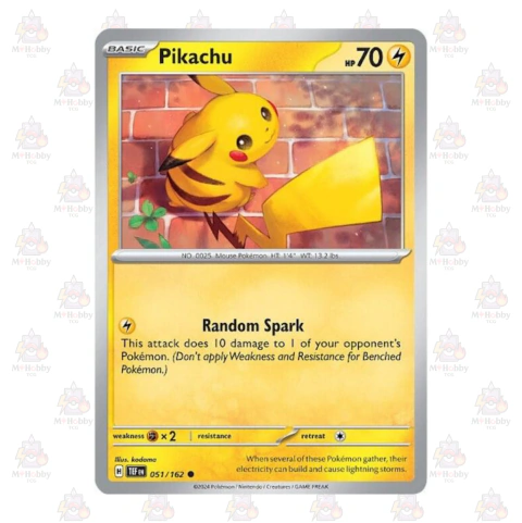 Pikachu 051/162 - SV05: Temporal Forces (TEF)
