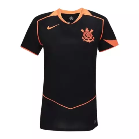 Camisa Corinthians III 25/26 - Torcedor Nike Feminina - Preta e laranja - comprar online