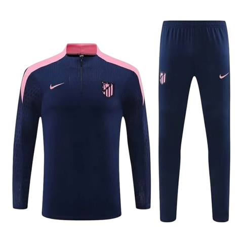Conjunto Atlético de Madrid Treino 24/25 - Masculino Nike - Azul e rosa