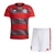 Kit Infantil Flamengo I 23/24 - Adidas - Vermelho e preto