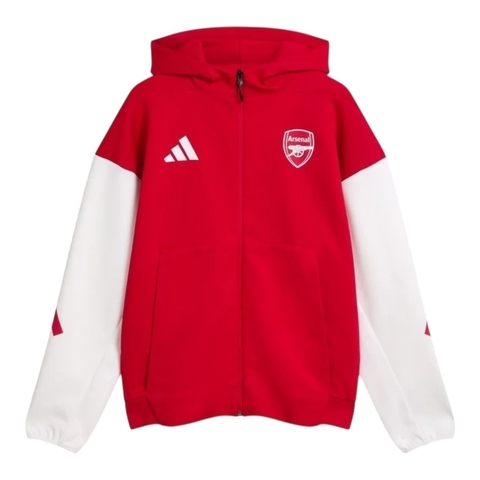 Jaqueta Corta-Vento Arsenal 25/26 - Masculina Adidas - Vermelha e branca