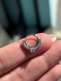 Piercing Cravejado em Aço Inoxidável - comprar online