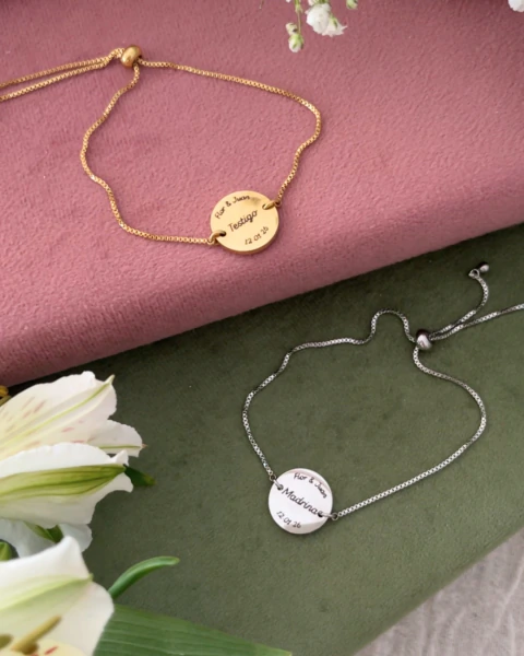 Pulsera Lazo dorada/plateada