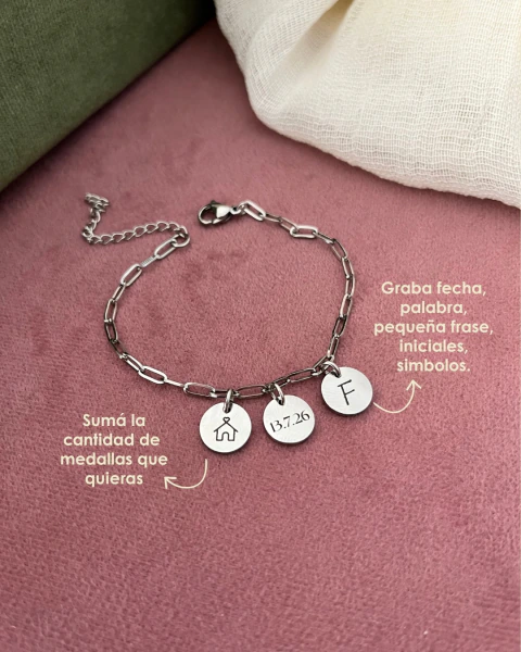 Pulsera Tesoro dorada/plateada
