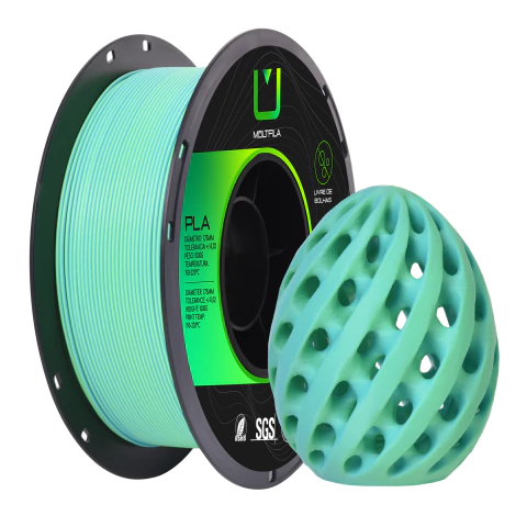 Filamento Pla Matte Duo Color Azul e Verde 1KG Multfila 1.75mm