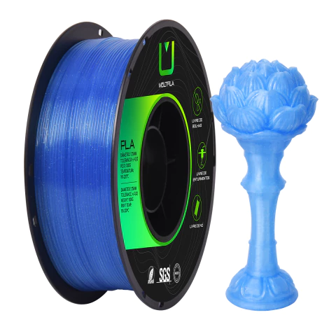 Filamento Pla Translúcido Azul 1kg Multifila Para Impressora 3D 1.75mm